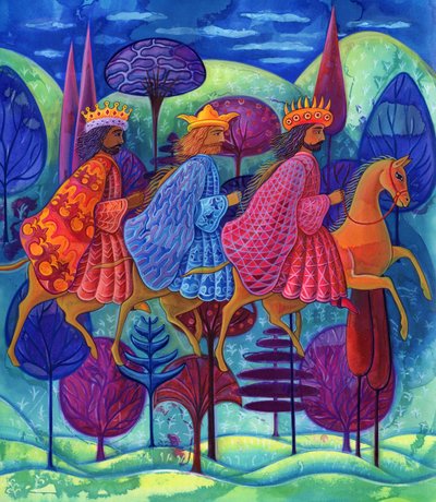 De drie koningen kerst door Jane Tattersfield