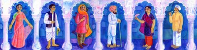 Traditionele Indiase kleding door Jane Tattersfield