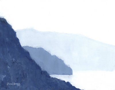 Cap Sante met Hat Island en uitlopers, c.2021 door Janel Bragg