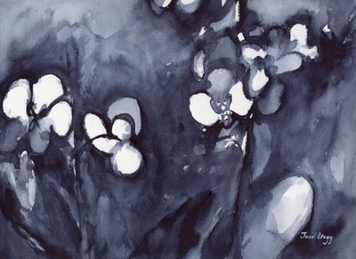 Orchidee in Indigo, ca. 2017 door Janel Bragg