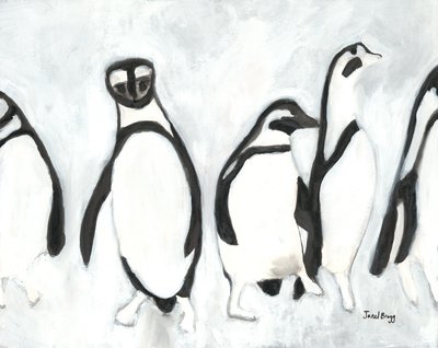 Pinguïns in Woodland Park Zoo door Janel Bragg