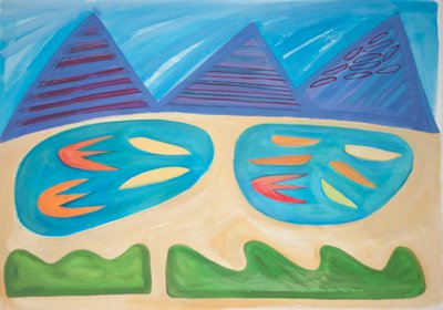Landschap Binnen, 2015 door Janet McKenzie