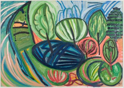 Wormiston Bos, zomer, 2007 door Janet McKenzie