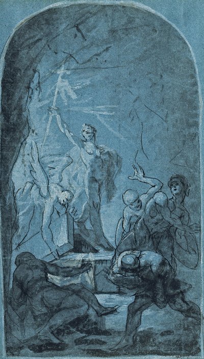 De wederopstanding van Christus door Januarius Zick