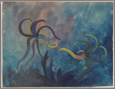 Vechtende orchideeën door Janus de Winter (signed by artist)