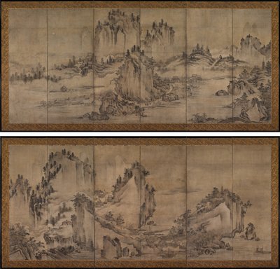 Landschap door Japan, Muromachi period