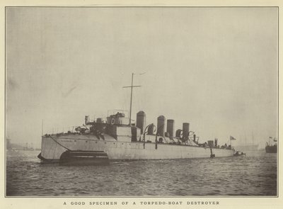 Een goed voorbeeld van een torpedobootjager door Japanese Photographer