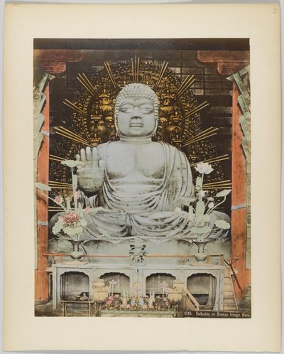 Daibutsu of bronzen beeld, Nara, Japan door Japanese Photographer