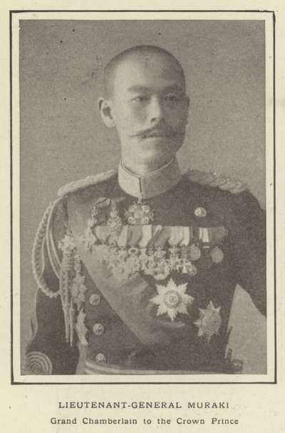 Luitenant-generaal Muraki, Grootkamerheer van de Kroonprins door Japanese Photographer