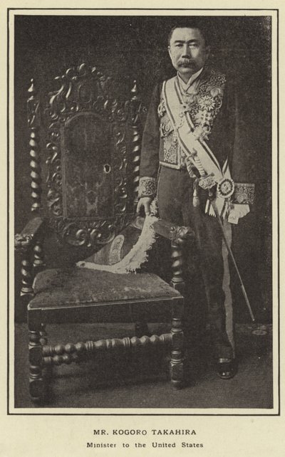 De heer Kogoro Takahira, Minister in de Verenigde Staten door Japanese Photographer