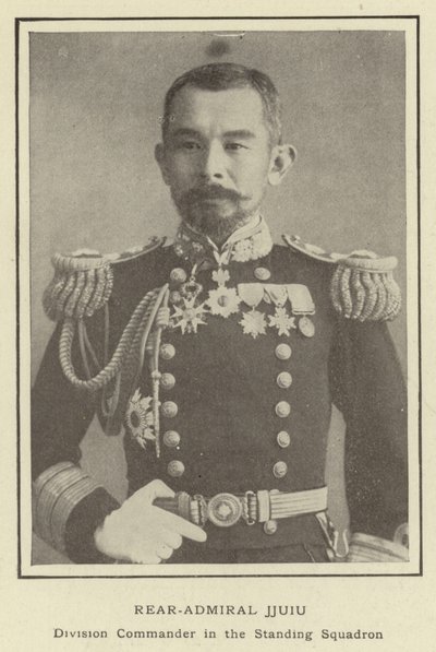 Schout-bij-nacht Jjuiu, Divisiecommandant in het Permanente Eskader door Japanese Photographer