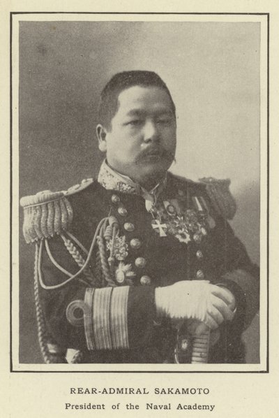 Schout-bij-nacht Sakamoto, President van de Marineacademie door Japanese Photographer