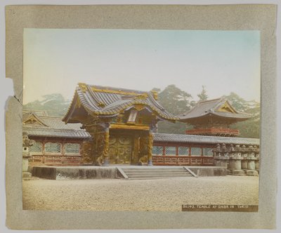 Tempel in Shiba Park, Tokio, Japan door Japanese Photographer