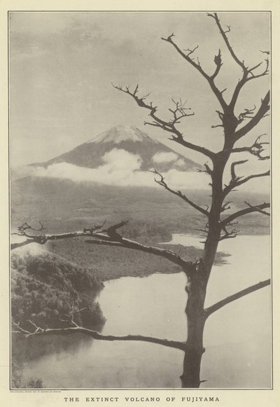 De uitgedoofde vulkaan Fujiyama door Japanese Photographer