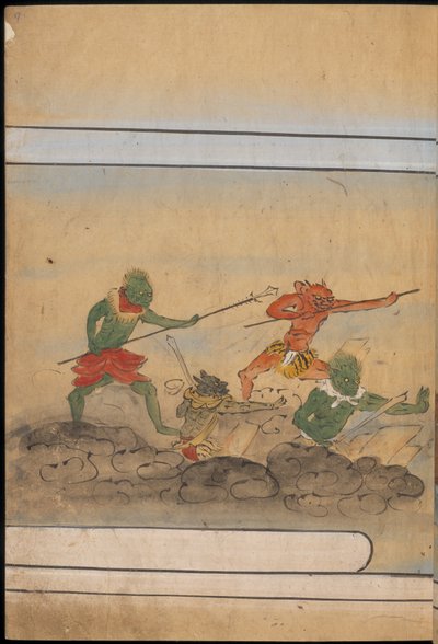 Gewapende goblins, illustratie uit de 