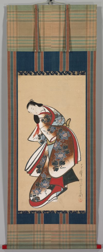 Courtisane, vroege 1700s door Japanese School