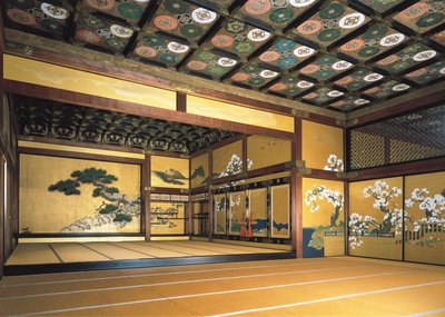 Interieur van het Nijo-kasteel (1602-1626). Tokugawa-kunst. Architectuur. Japan, Kyoto door Japanese School