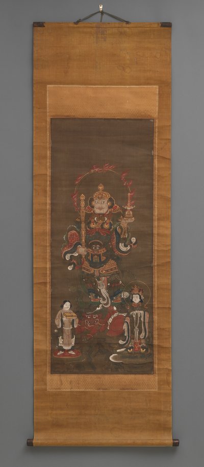 Kakemono, begin 15e eeuw door Japanese School