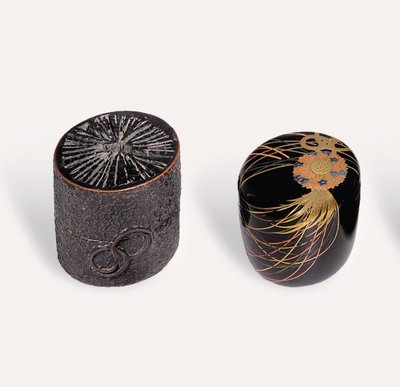 Nakatsugi theebus en Natsume theebus, Edo-periode door Japanese School