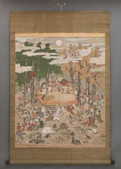 Nirvana (Butsu Nehan-zu) door Japanese School