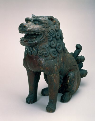 Shishi (Beschermleeuw of -hond) door Japanese School