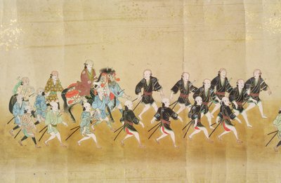 Zesde Koreaanse ambassade naar Japan ten tijde van de opvolging van Tokugawa Ietsuna in 1651, mogelijk door Kano Masunobu (1625-94) 1655-57 (rolschildering) door Japanese School