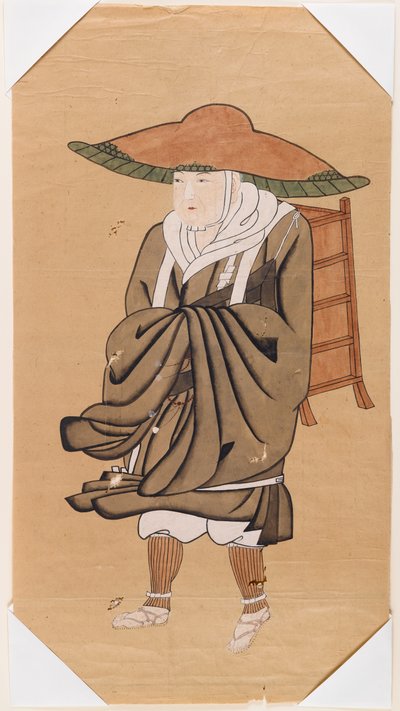 De Chinese Boeddhistische Pelgrim Hsuan-Tsang door Japanese School
