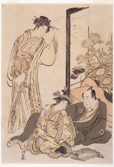 Drie Figuren, circa 1760-1810 door Japanese School