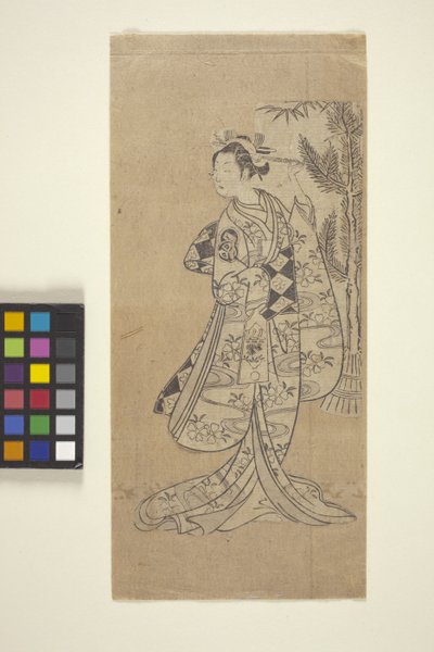 Zonder Titel (Vrouw Staand Voor Boom) door Japanese School