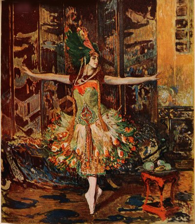 Tamara Karsavina. Omslag van het Jugend Magazine, 1914 door Jaques Èmile Blanche