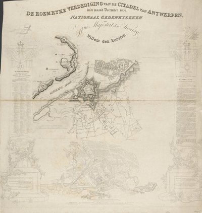 De Roemrijke Verdediging van de Citadel van Antwerpen, in de maand December 1832 door Ja.s Wyld