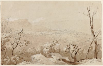 Een Uitzicht vanaf Bald Mountain, Orange County, N.Y., 1843 door Jasper Francis Cropsey