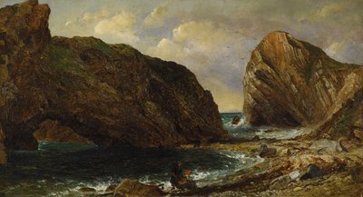 Bij de zee, Lulworth door Jasper Francis Cropsey
