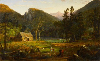 Eagle Cliff, Franconia Notch, New Hampshire door Jasper Francis Cropsey