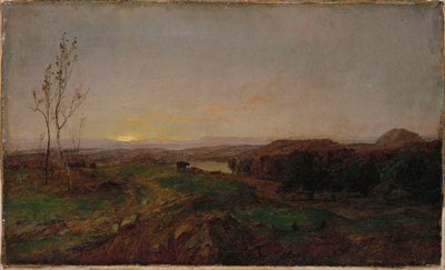 Vroeg avondlandschap door Jasper Francis Cropsey