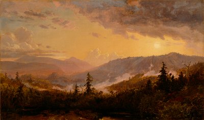 Zonsondergang na een storm in de Catskill Mountains, c.1860 door Jasper Francis Cropsey