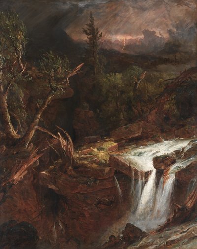 De Kruidnagel - Een stormscène in de Catskill Mountains door Jasper Francis Cropsey