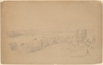 De Hudson Rivier bij Hastings door Jasper Francis Cropsey