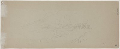 Uitzicht op een berg door Jasper Francis Cropsey