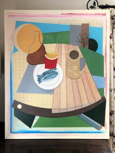 Terug naar deze 1 (schilderij) door Jasper Galloway