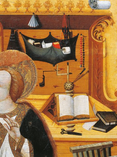 Boekensteun, altaarstuk uit Verdu door Jaume Ferrer