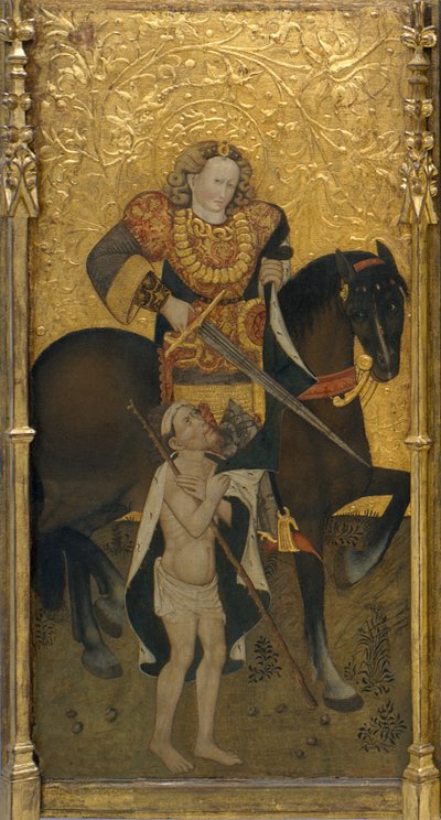 Sint Martinus deelt zijn mantel door Jaume Ferrer