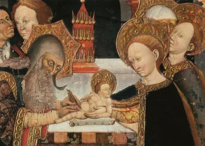 De besnijdenis van de Heer (detail) door Jaume Ferrer