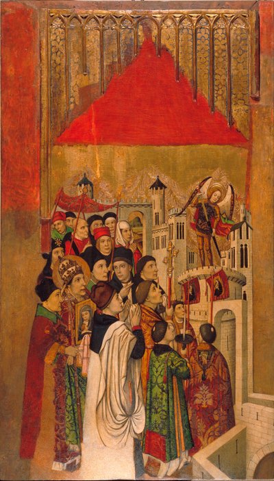 Verschijning van Sint-Michiel bij het kasteel Sint-Angelo door Jaume Huguet