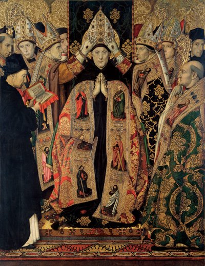 De wijding van Sint-Augustinus door Jaume Huguet