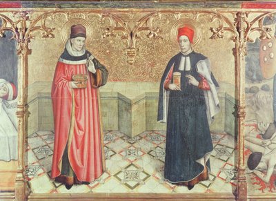 St. Cosmas en St. Damian door Jaume Huguet