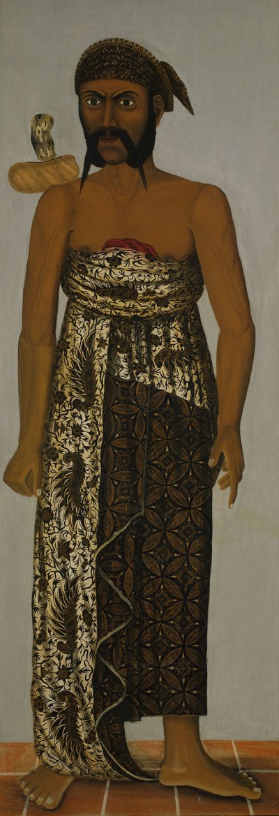 Javaanse hofbeambte, ca. 1820-70 door Javanese School