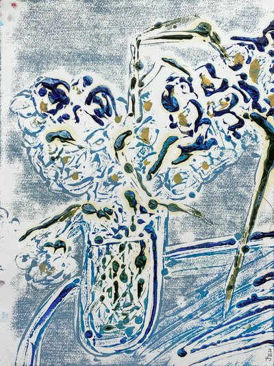 Fleur De Sel No. 02 Blauwe Carmel Monotype door Jay Batlle