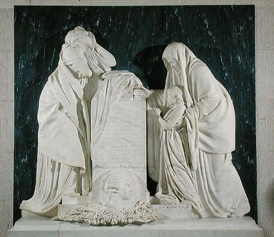 Monument voor het hart van Victor Charpentier (1732-76) Graaf van Ennery door Jean Antoine Houdon