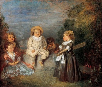 Gelukkige leeftijd! Gouden Eeuw! door Jean-Antoine Watteau